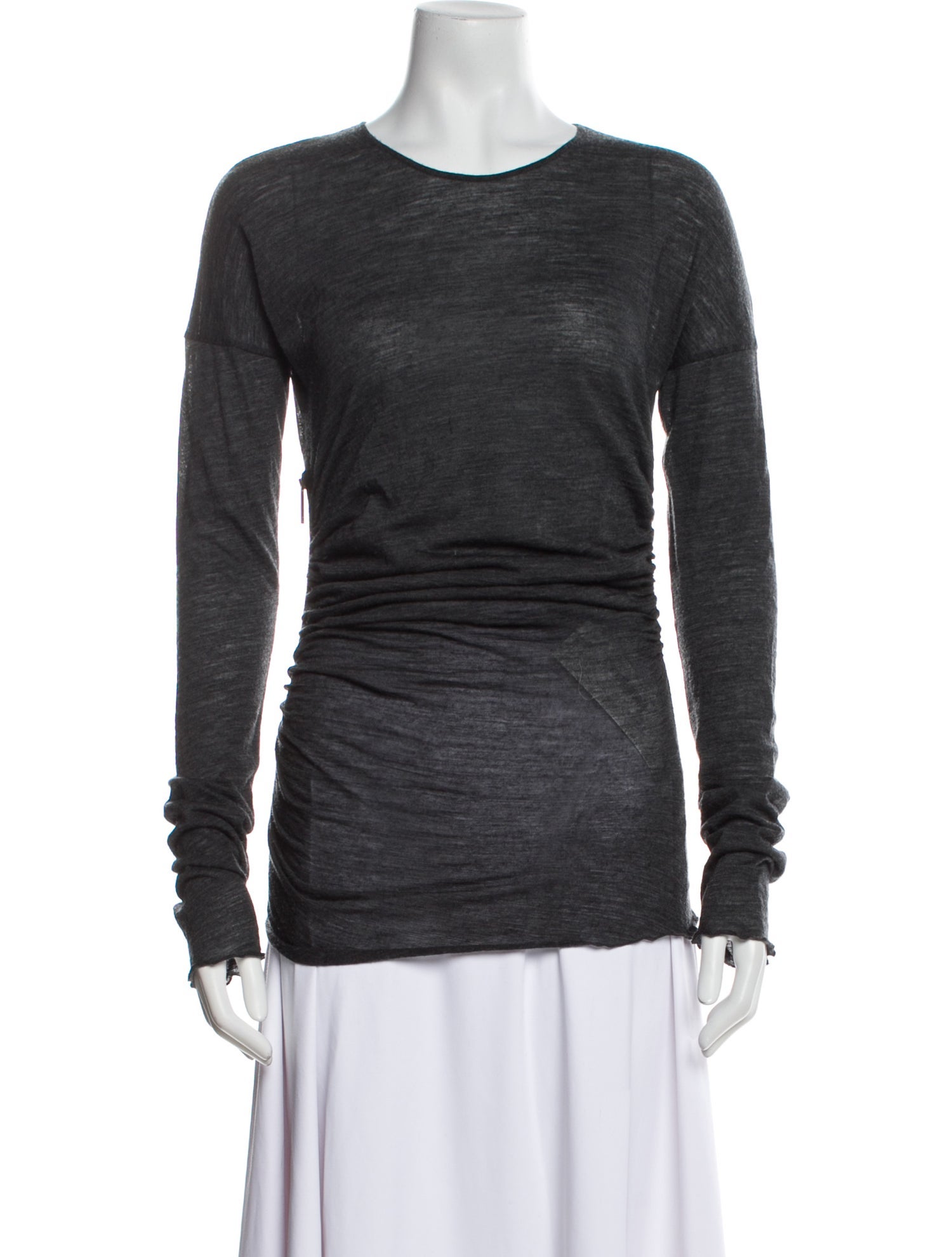 Derek Lam Merino Wool Scoop Neck Sweater