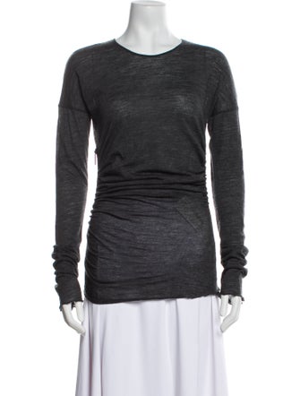 Derek Lam Merino Wool Scoop Neck Sweater
