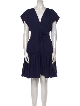 Derek Lam V-Neck Knee-Length Dress