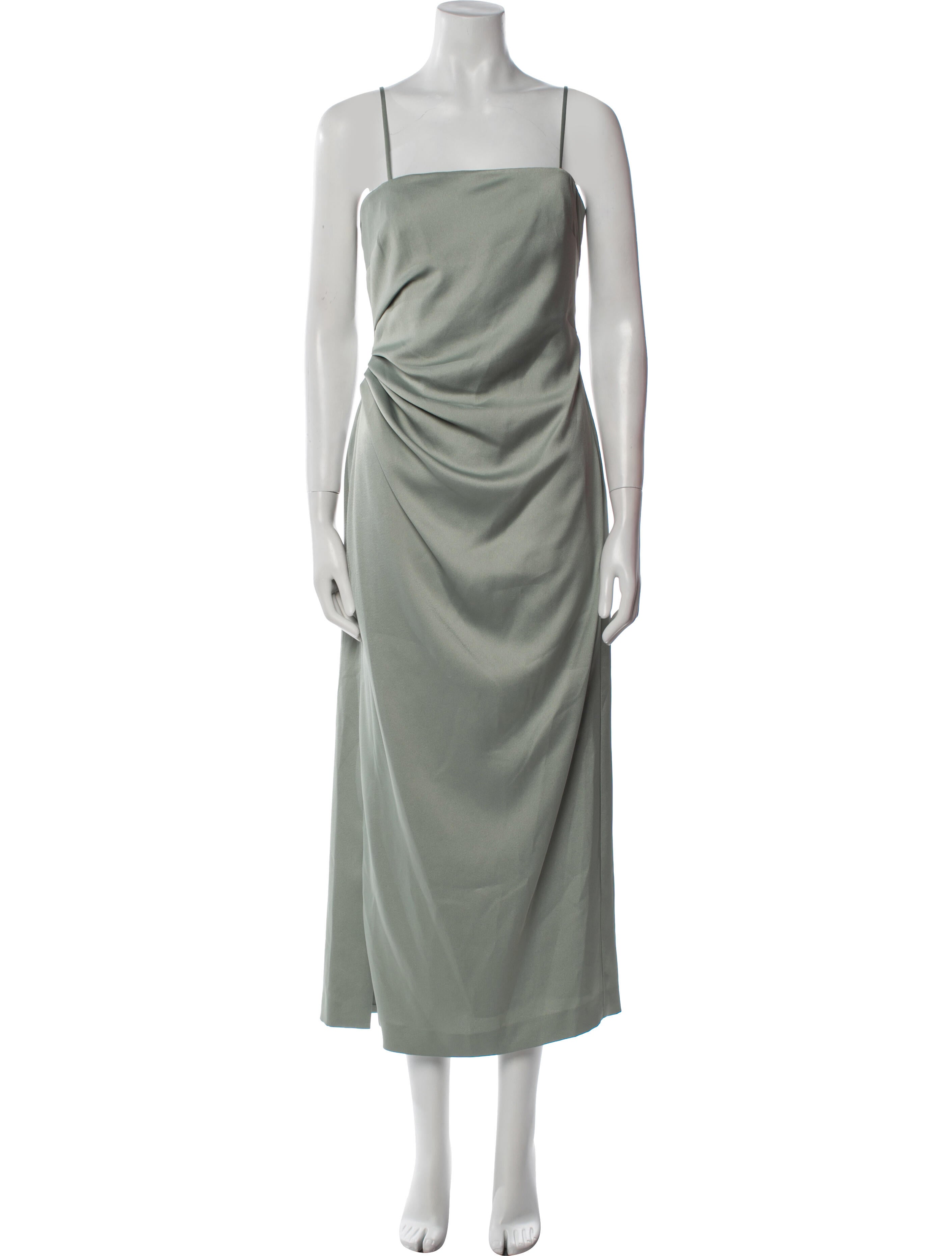 Derek Lam 10 Crosby Square Neckline Long Dress