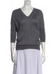 Derek Lam Cashmere V-Neck Top
