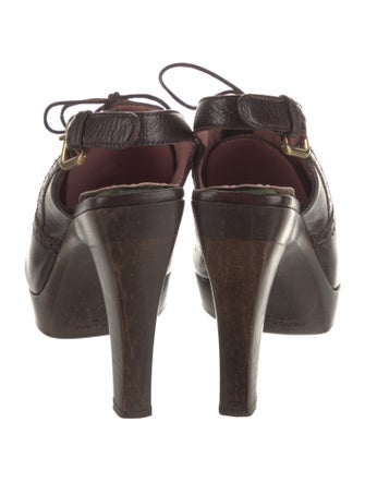 Derek Lam Leather Cutout Accent Slingback Pumps