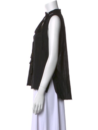 Derek Lam Tie Neck Sleeveless Top