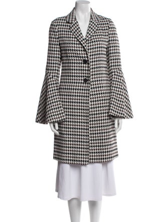 Derek Lam Houndstooth Print Coat