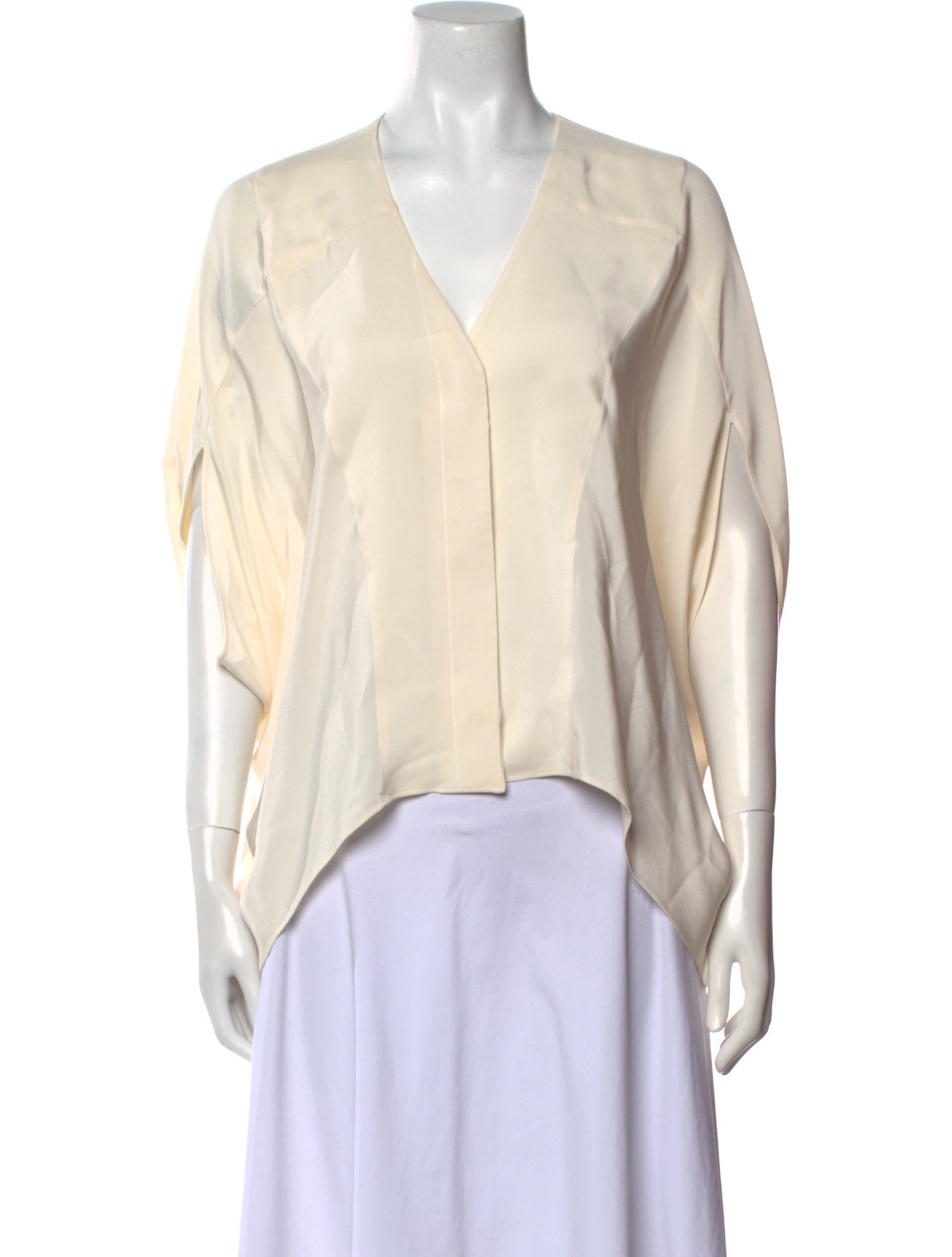 Derek Lam Silk V-Neck Blouse