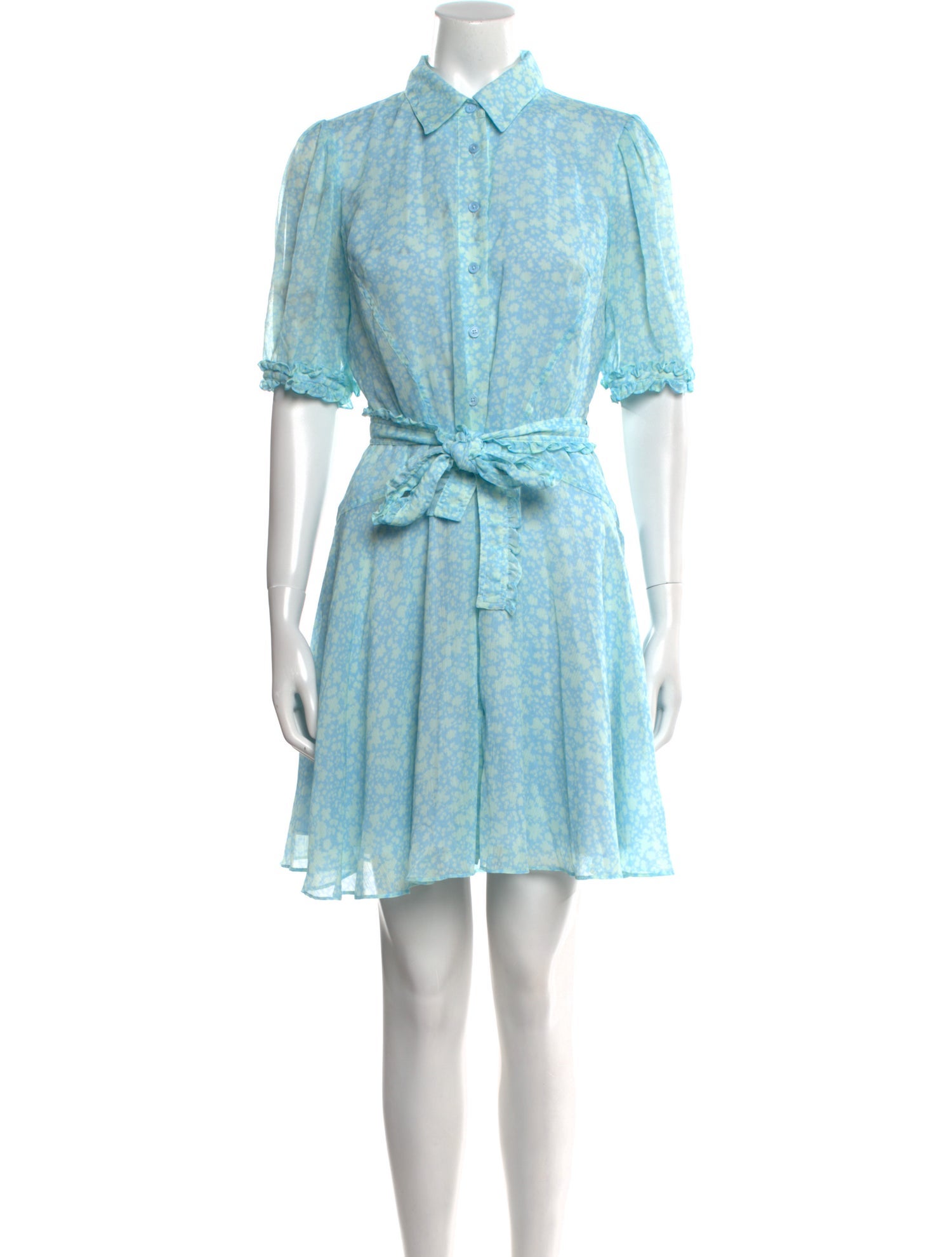 Derek Lam Floral Print Mini Dress