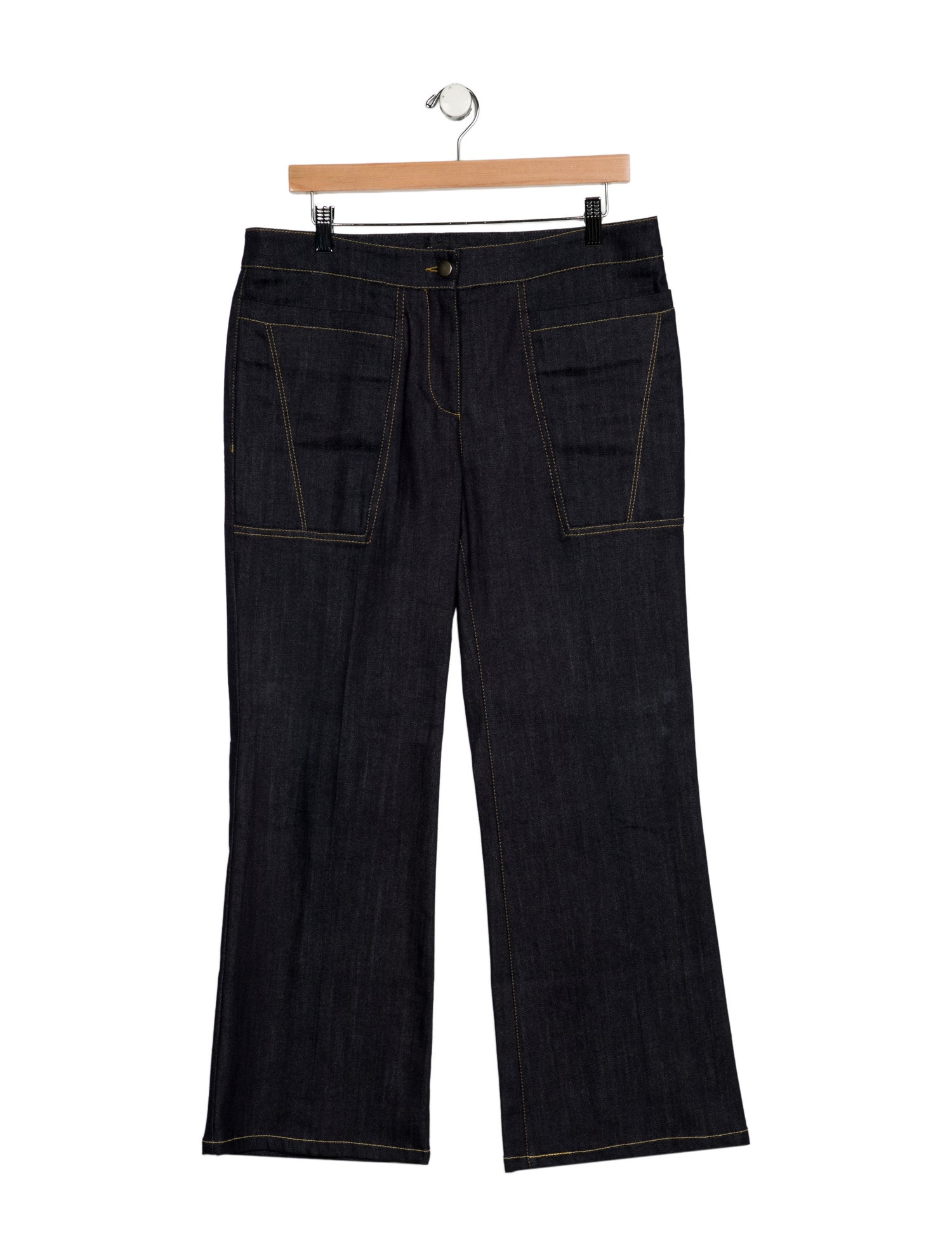 Derek Lam Mid-Rise Wide Leg Jeans