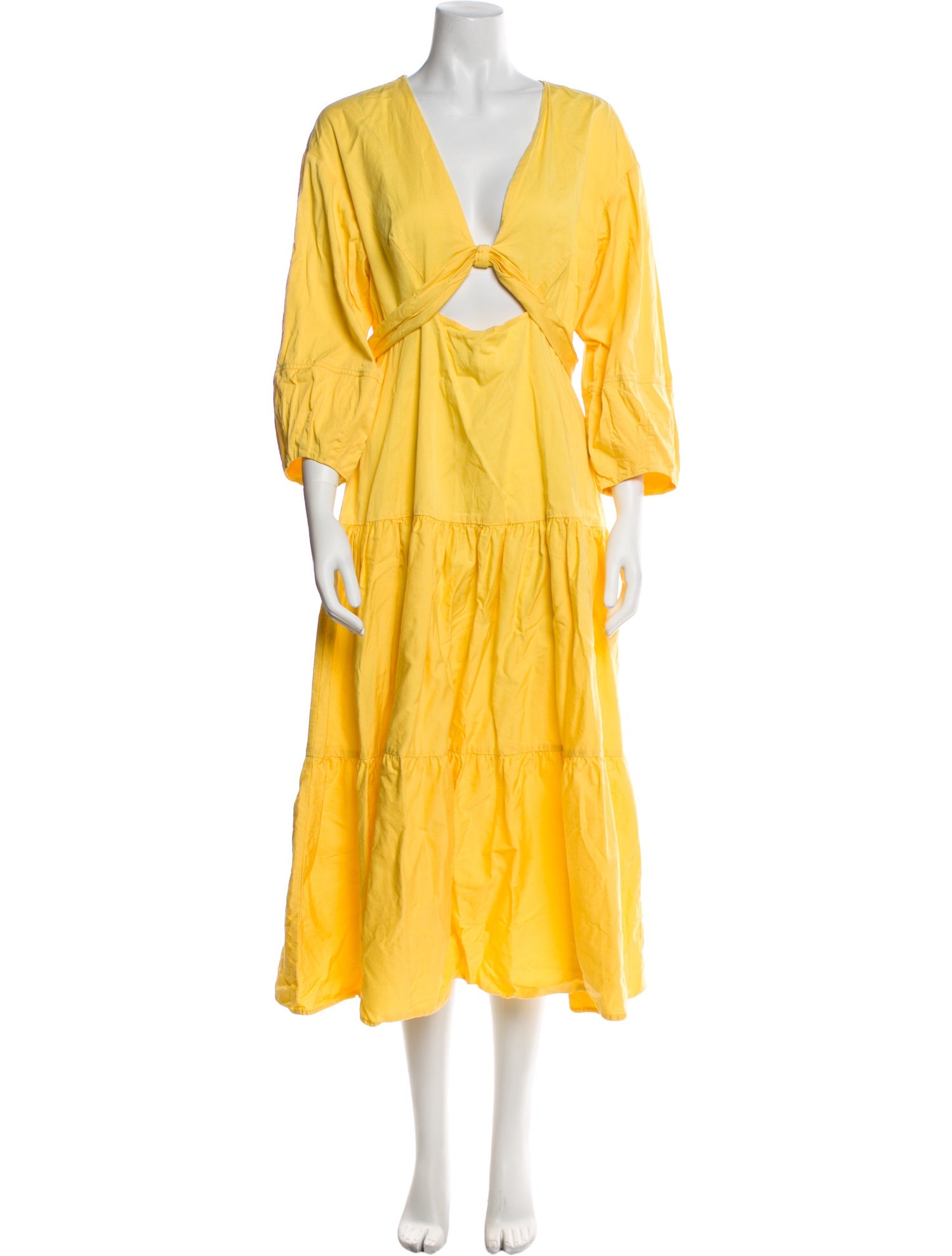 Derek Lam V-Neck Knee-Length Dress