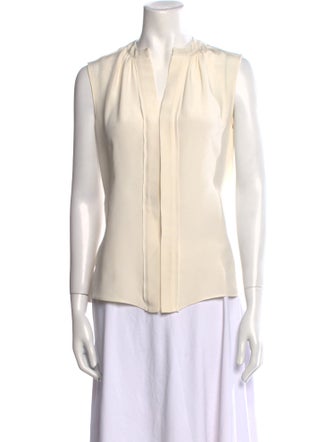 Derek Lam Silk V-Neck Blouse