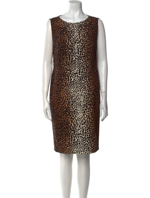Derek Lam Animal Print Knee-Length Dress
