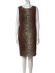 Derek Lam Animal Print Knee-Length Dress
