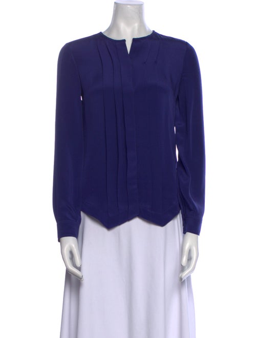 Derek Lam Silk Crew Neck Blouse