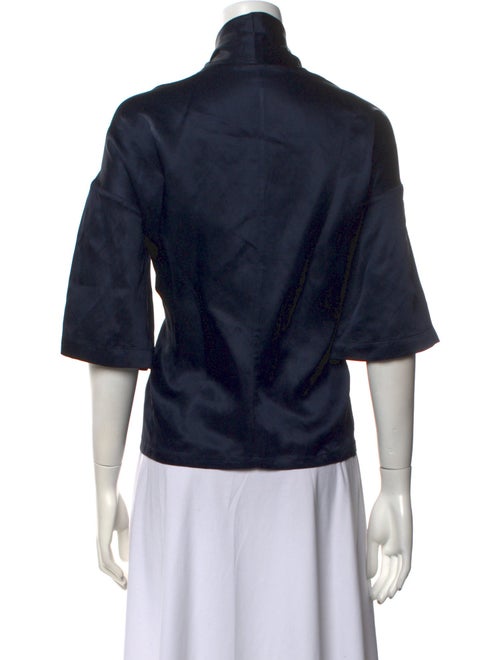 Derek Lam V-Neck Three-Quarter Sleeve Blouse
