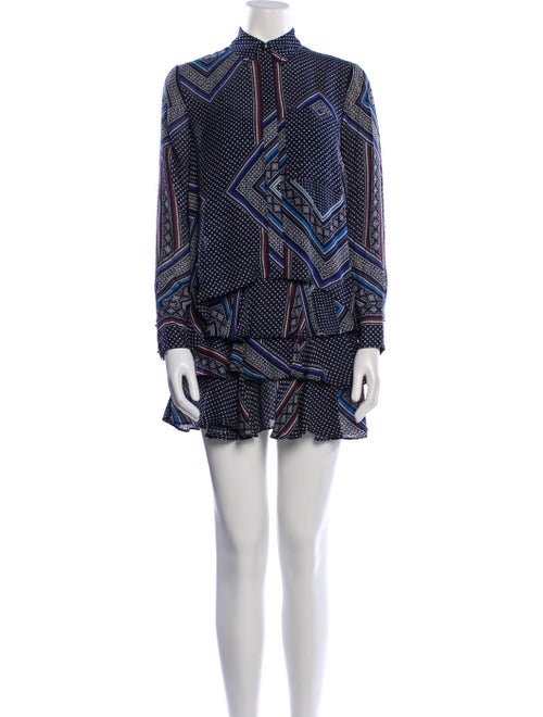 Derek Lam Silk Polka Dot Print Dress Set