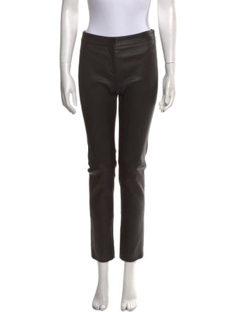 Derek Lam Lambskin Straight Leg Pants