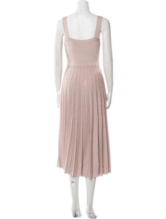 Derek Lam Square Neckline Midi Length Dress