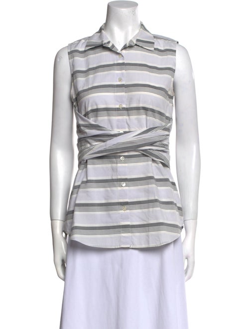 Derek Lam Striped Sleeveless Top