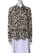 Derek Lam Silk Printed Button-Up Top
