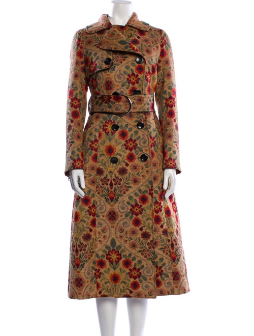 Derek Lam Floral Print Trench Coat