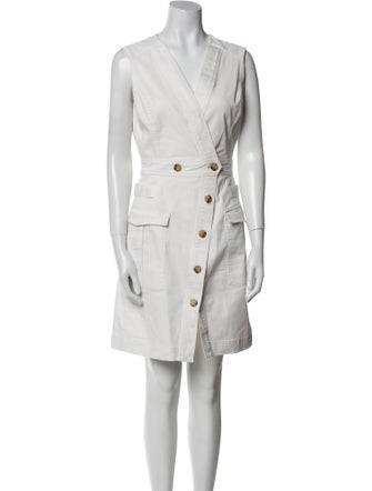 Derek Lam V-Neck Mini Dress