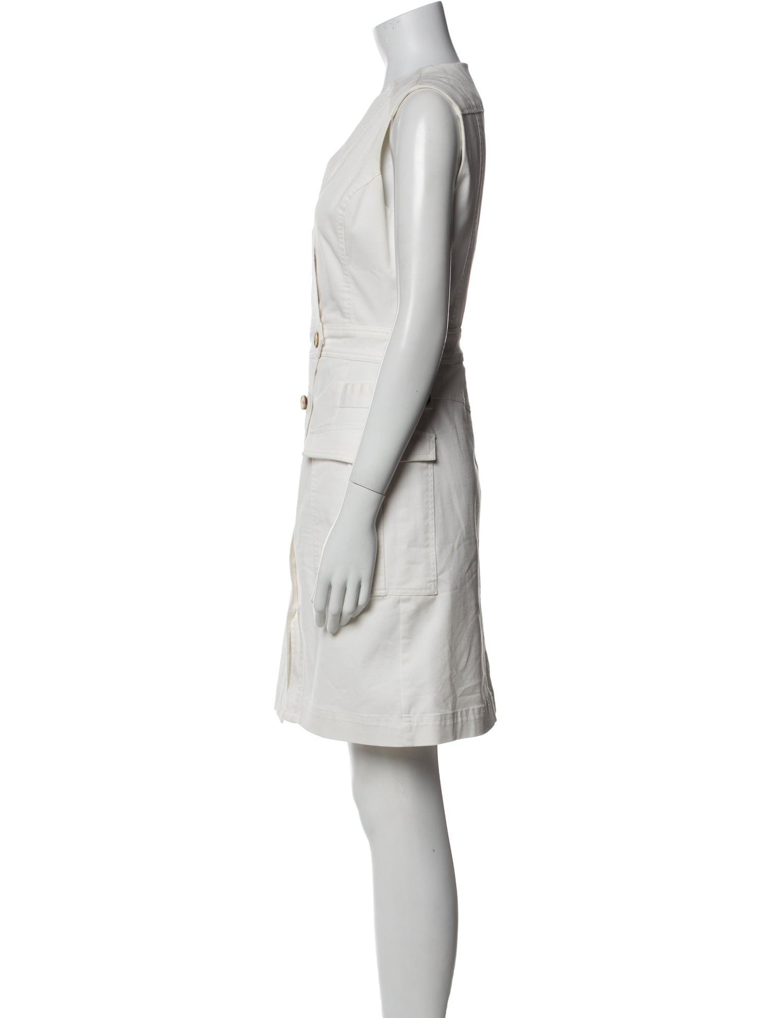 Derek Lam V-Neck Mini Dress