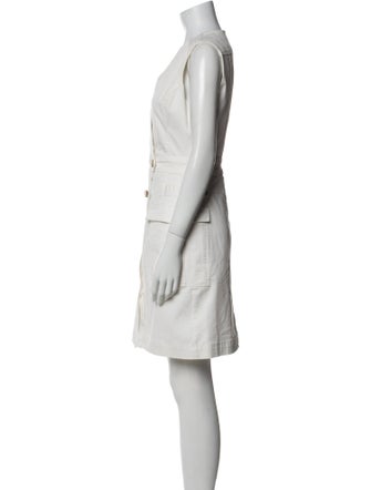 Derek Lam V-Neck Mini Dress