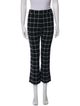 Derek Lam Plaid Print Wide Leg Pants