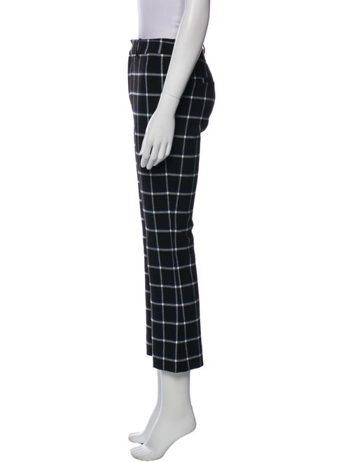 Derek Lam Plaid Print Wide Leg Pants