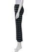 Derek Lam Plaid Print Wide Leg Pants