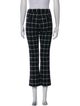 Derek Lam Plaid Print Wide Leg Pants