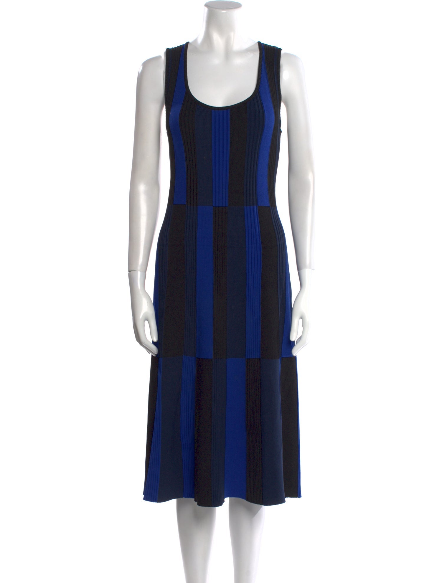 Derek Lam Striped Midi Length Dress