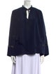 Derek Lam V-Neck Long Sleeve Blouse