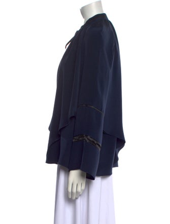 Derek Lam V-Neck Long Sleeve Blouse