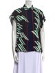 Derek Lam Silk Printed Button-Up Top