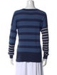 Derek Lam Striped V-Neck Sweater