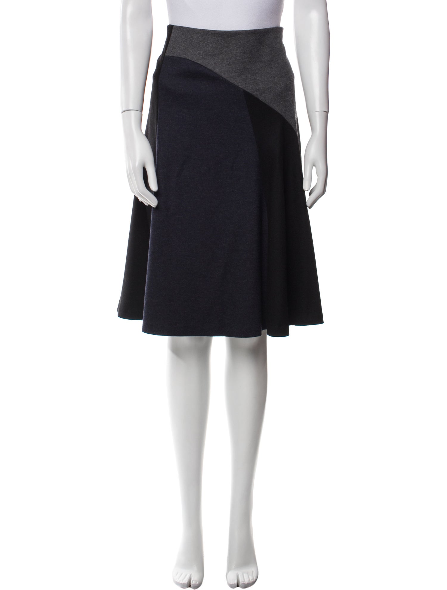 Derek Lam Virgin Wool Knee-Length Skirt
