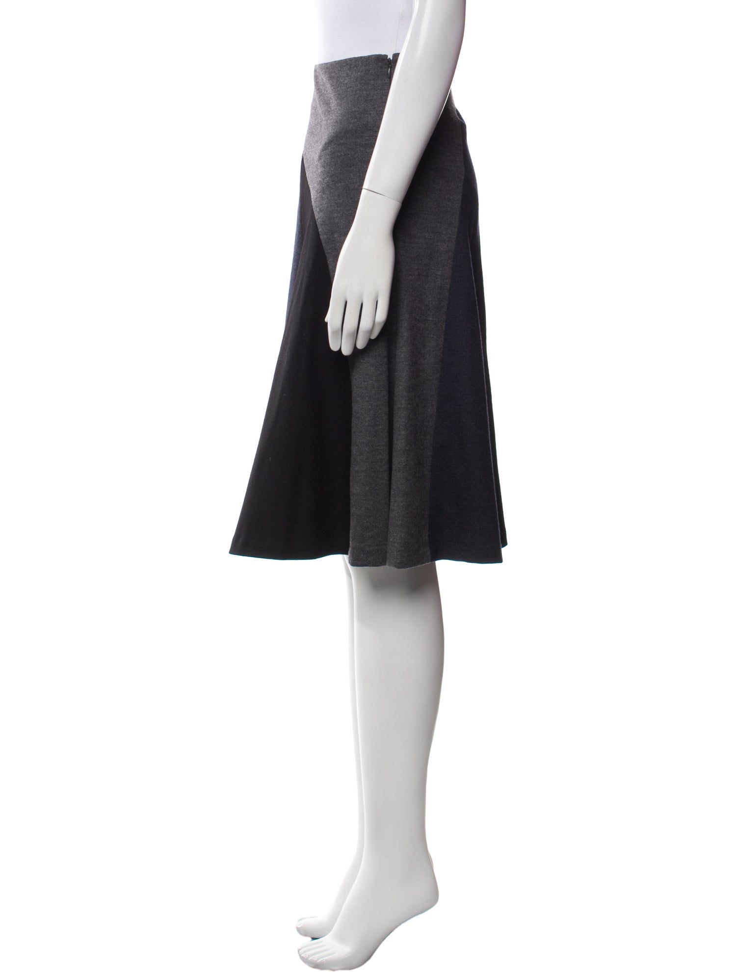 Derek Lam Virgin Wool Knee-Length Skirt