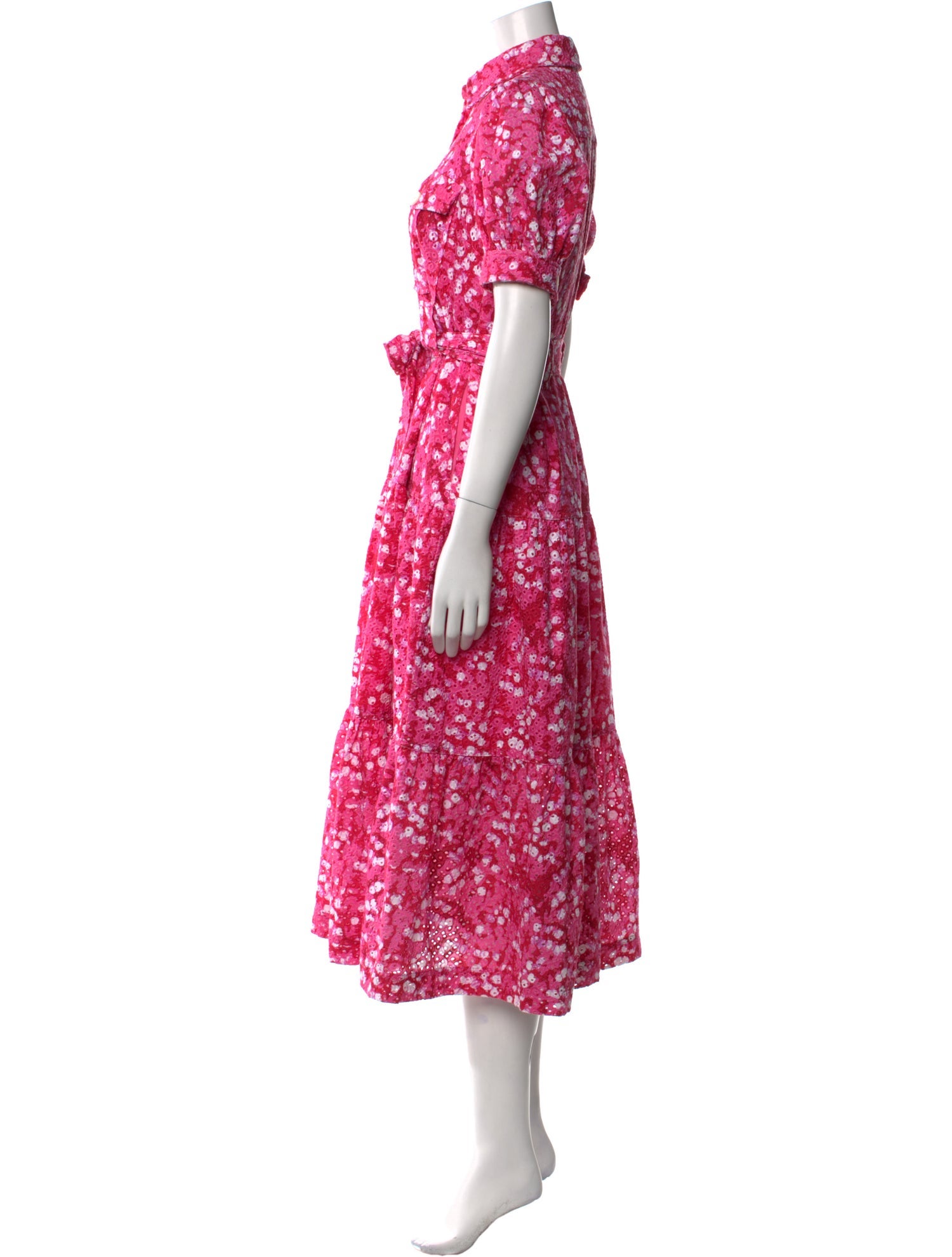 Derek Lam Floral Print Midi Length Dress