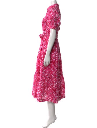 Derek Lam Floral Print Midi Length Dress