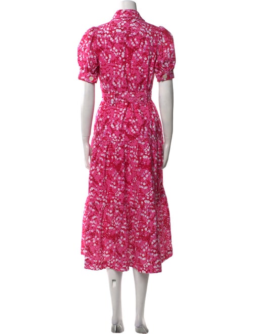 Derek Lam Floral Print Midi Length Dress