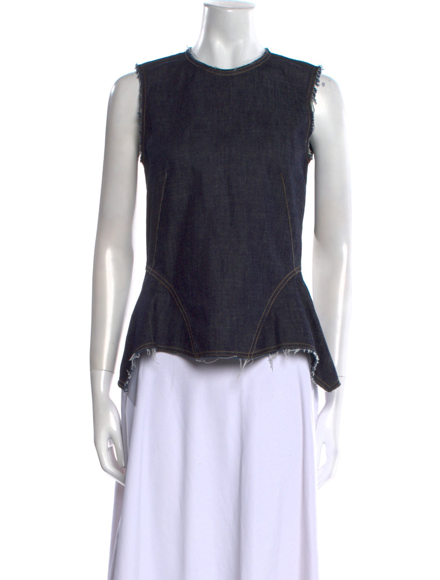 Derek Lam Crew Neck Sleeveless Top