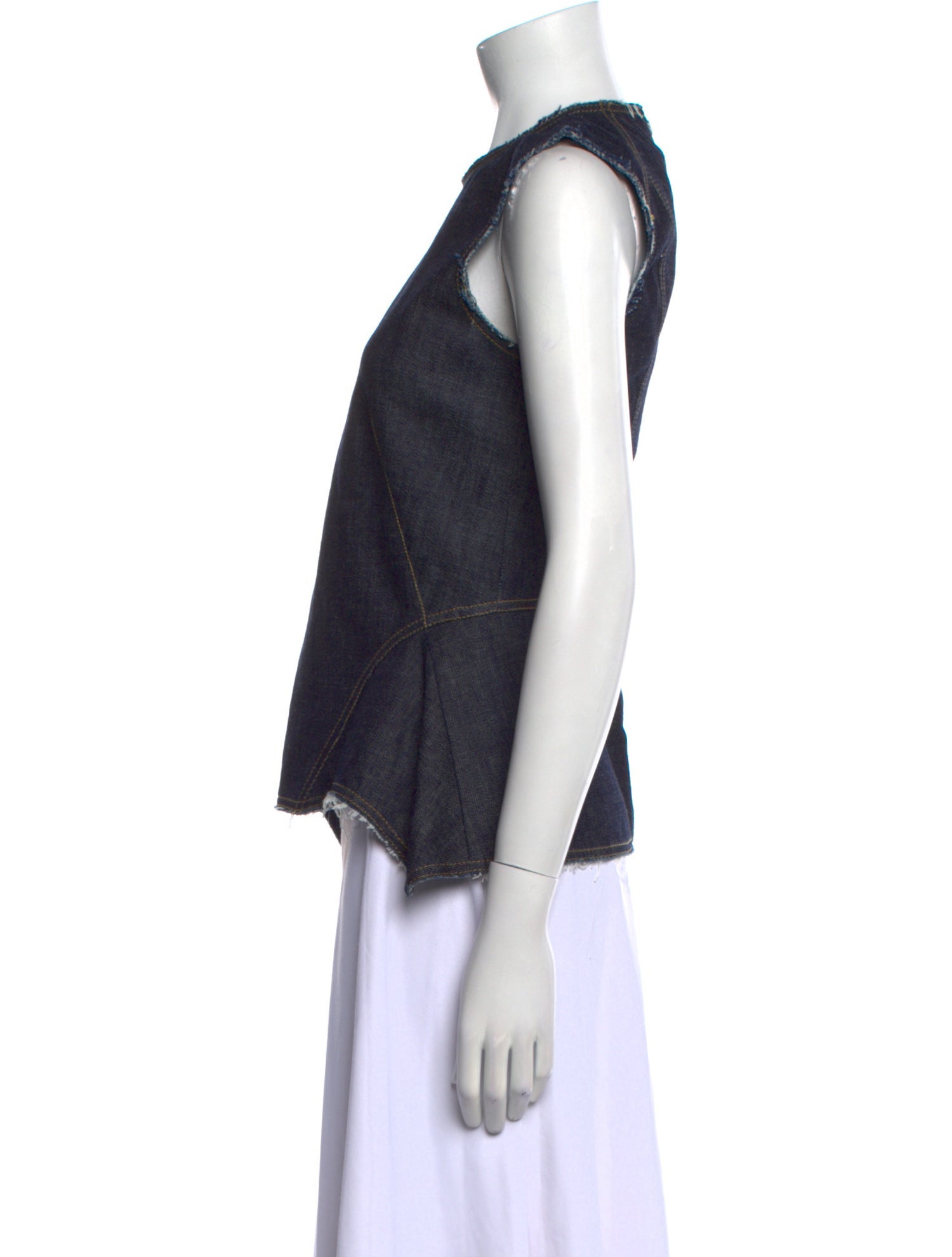 Derek Lam Crew Neck Sleeveless Top