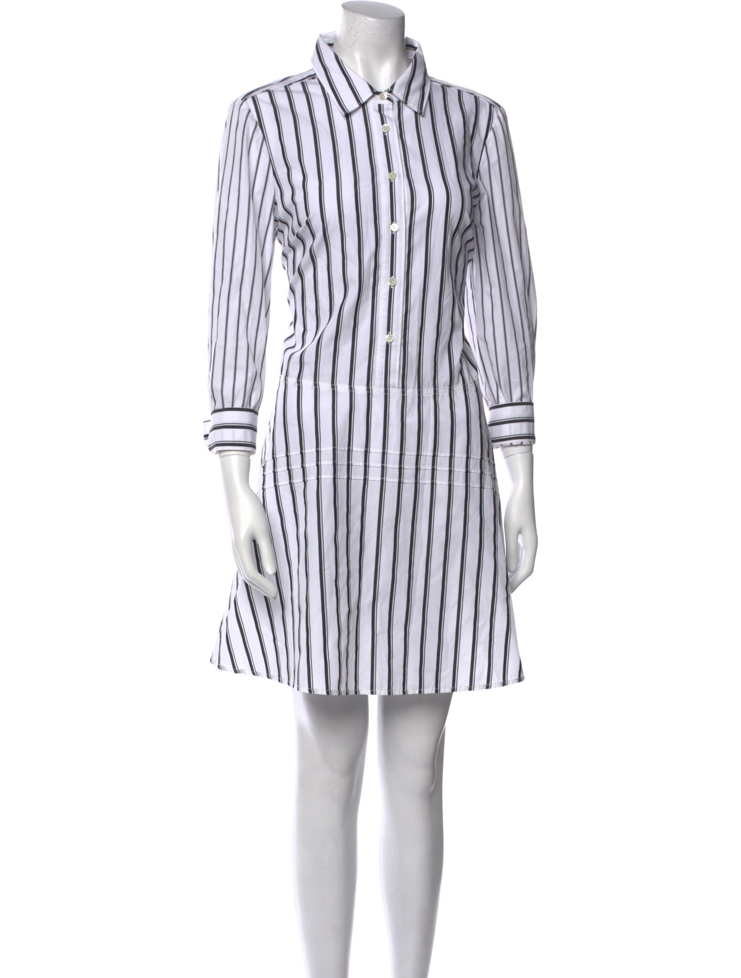Derek Lam 10 Crosby Striped Knee-Length Dress
