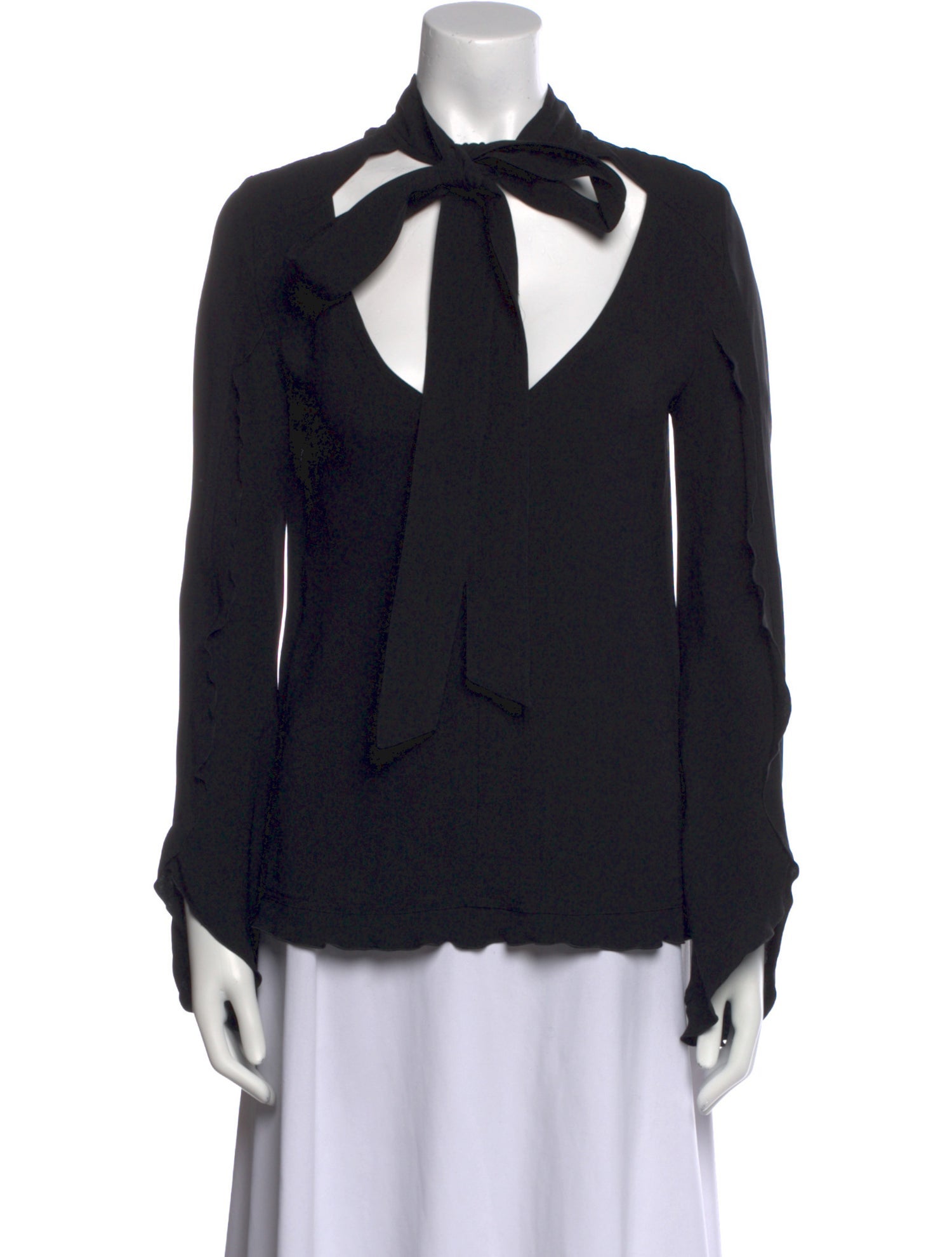 Derek Lam Silk V-Neck Blouse