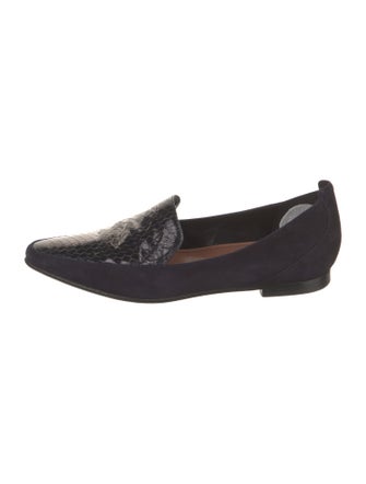 Derek Lam Suede Animal Print Loafers