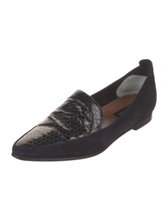 Derek Lam Suede Animal Print Loafers