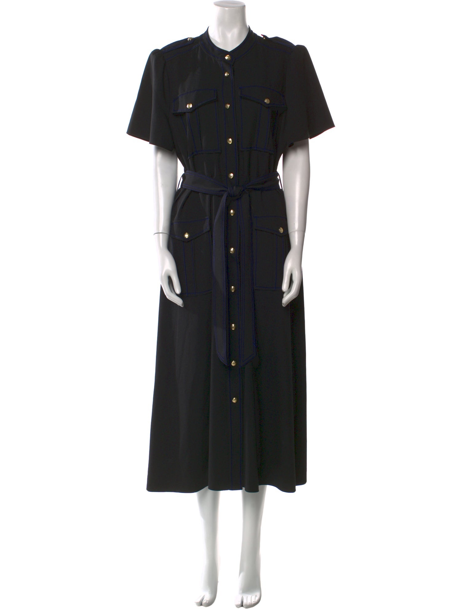 Derek Lam Crew Neck Midi Length Dress