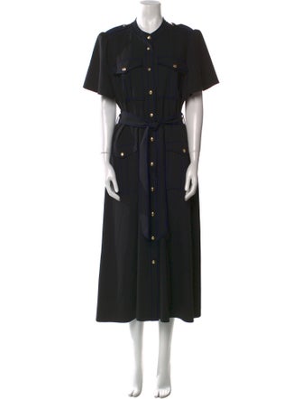 Derek Lam Crew Neck Midi Length Dress