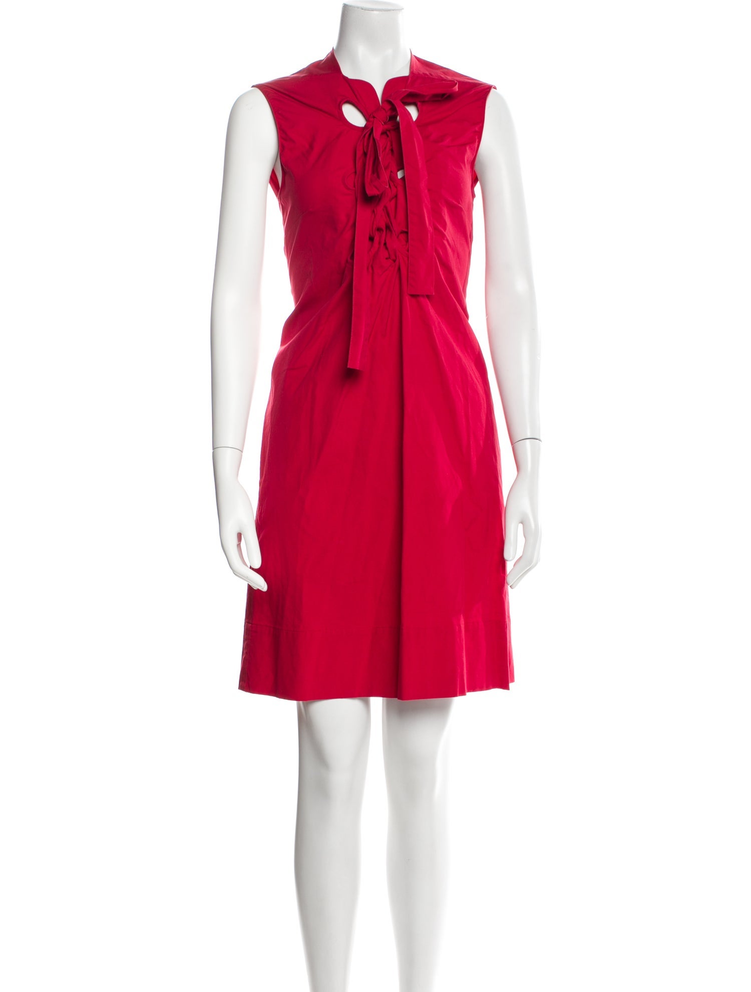 Derek Lam Crew Neck Knee-Length Dress