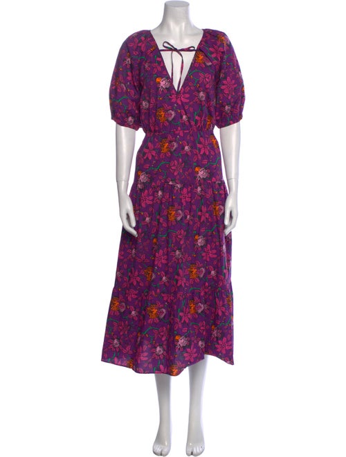 Derek Lam Floral Print Long Dress